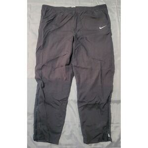Nike Vintage 90s Track Windbreaker Pants Mens XL Nylon Gray Drawstrings‎ Pockets